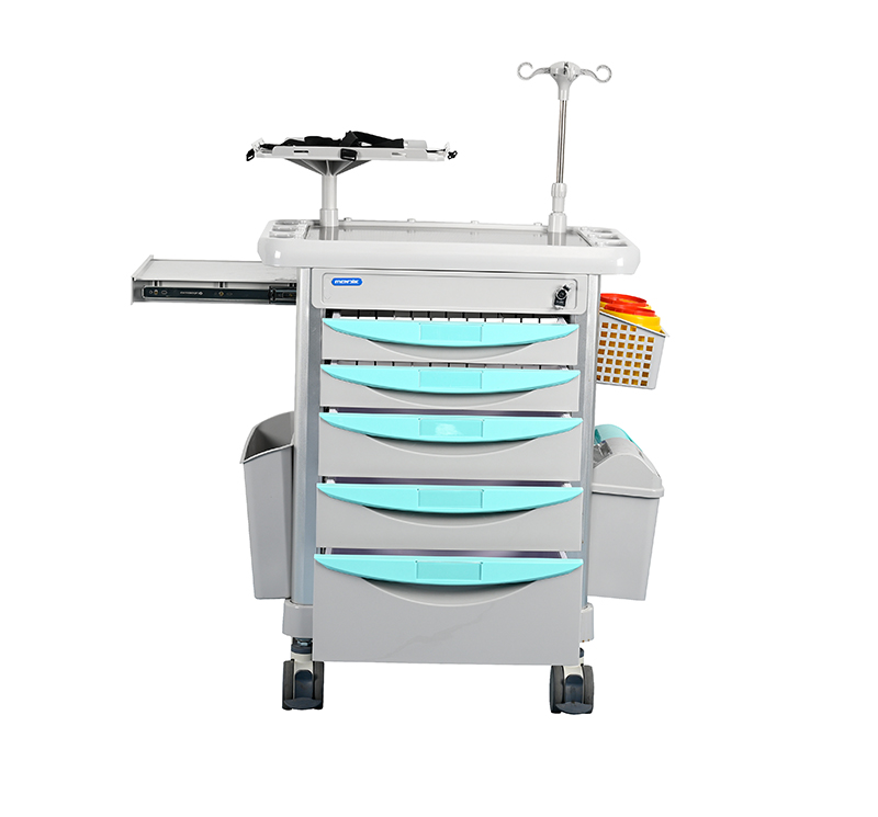 Chariot d'urgence complet 5 tiroirs MK-P29